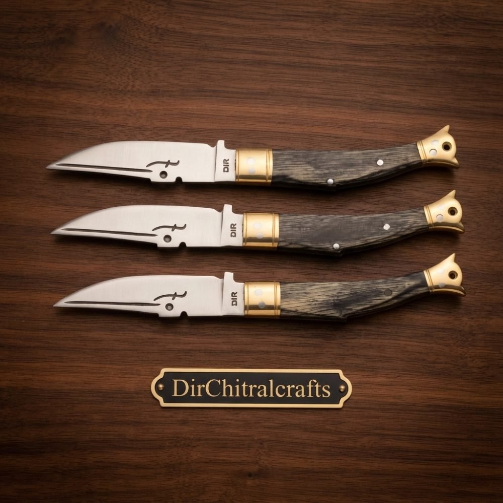 Fish design Black Pocket Knife